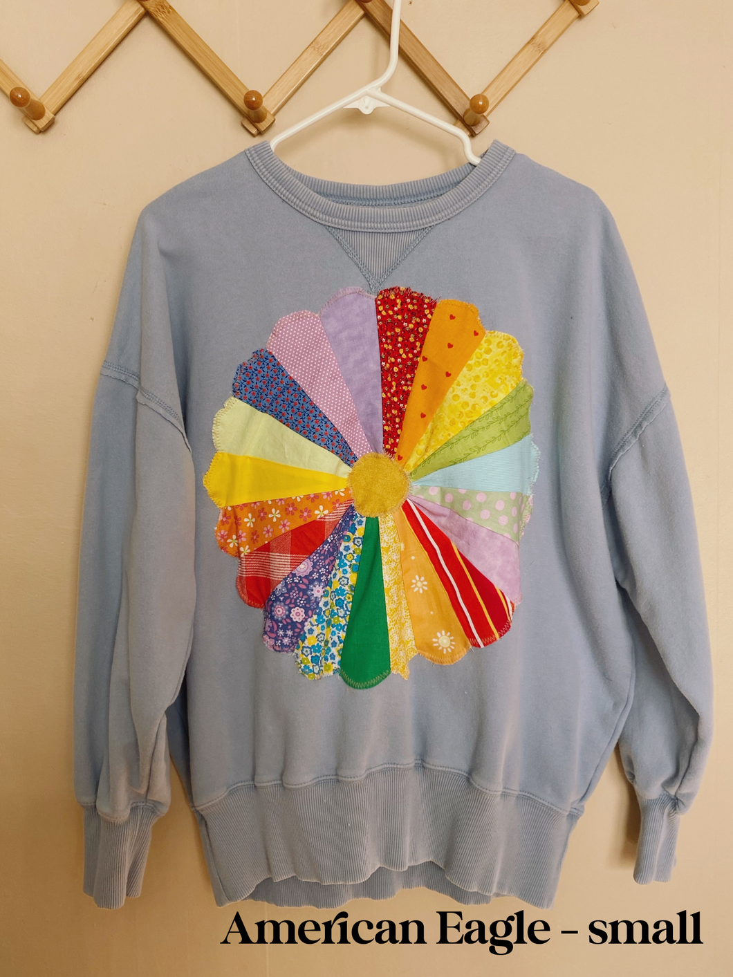 Quilt Patch Sweatshirt Small