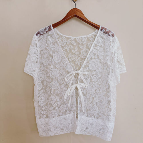 Size XXL Lace Tie Top