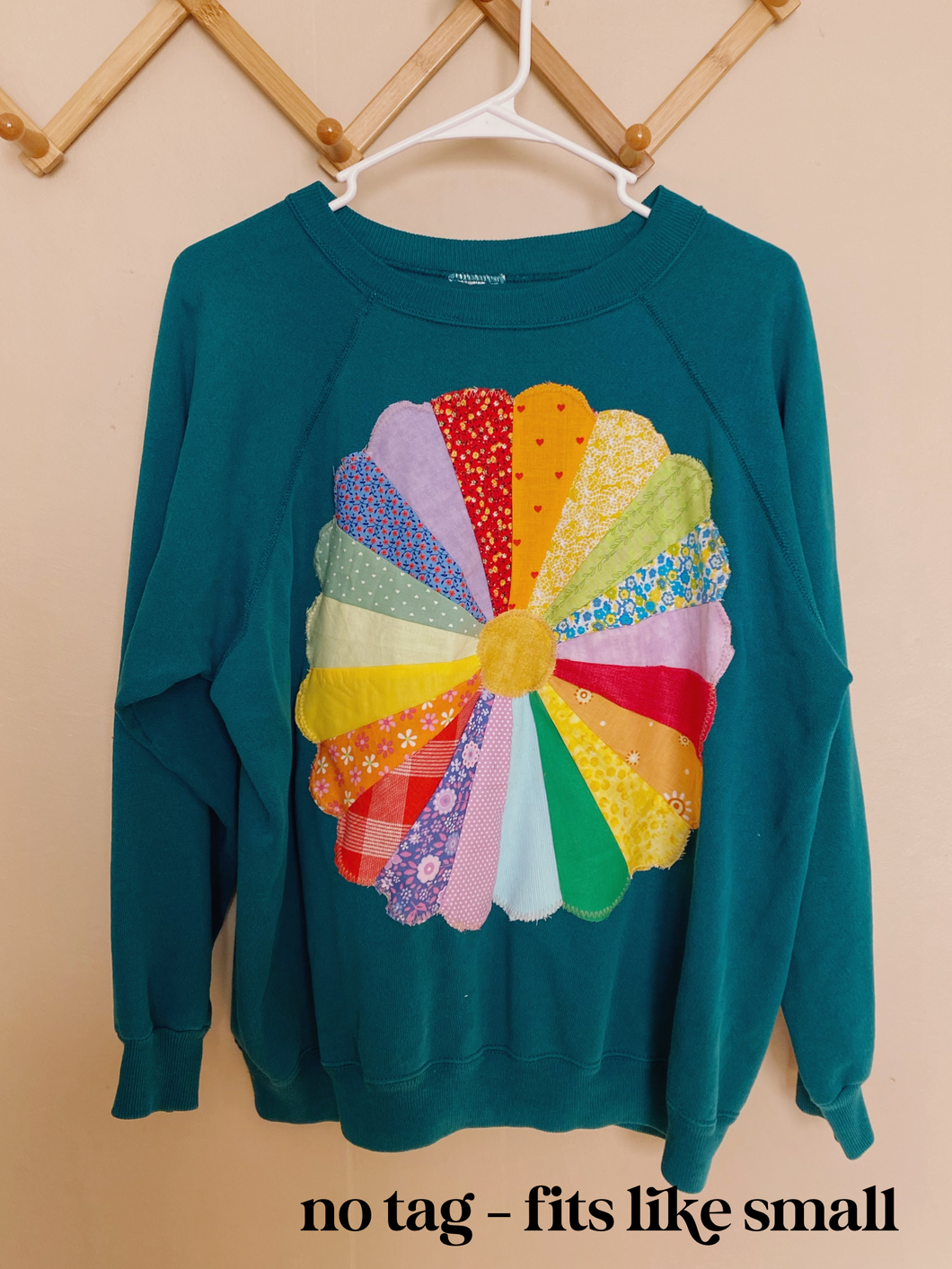 Quilt Patch Sweatshirt Small