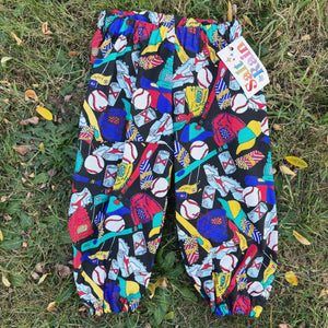 Size 2T Baseball Print Play Pants