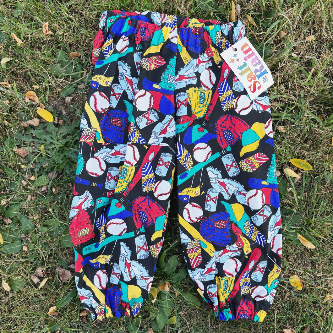 Size 2T Baseball Print Play Pants