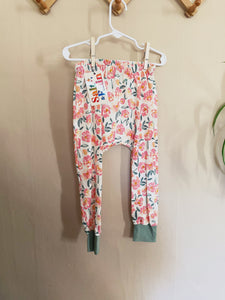Size 3/4T Floral Harem Pants