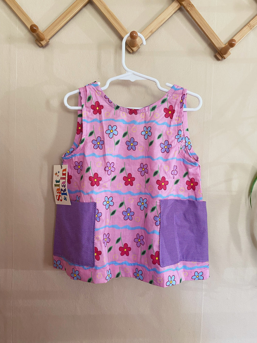 Size 6 Floral Pinafore Top