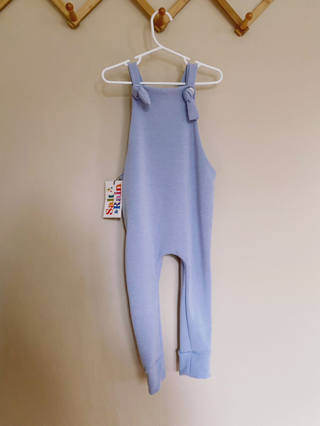 2T Blue French Terry Overalls
